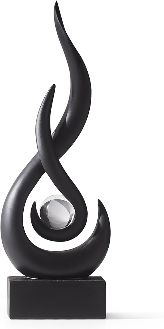 Modern Black Sculpture Decor