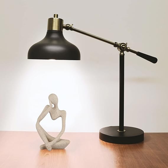 Abstract Resin Thinker Statue – Home & Office Decor