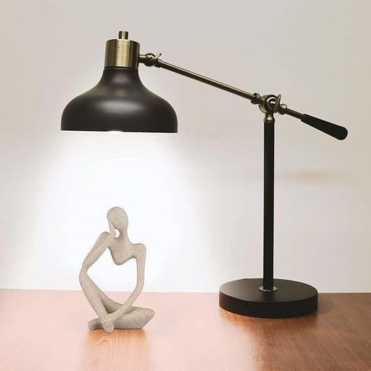 Abstract Resin Thinker Statue – Home & Office Decor