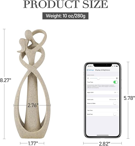 Modern Lovers Sculpture – Home & Office Decor