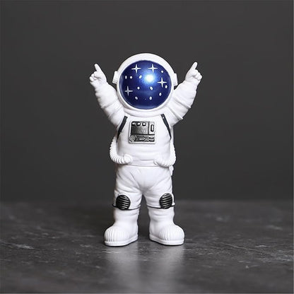 Set of 4 Blue & White Astronaut Figurines