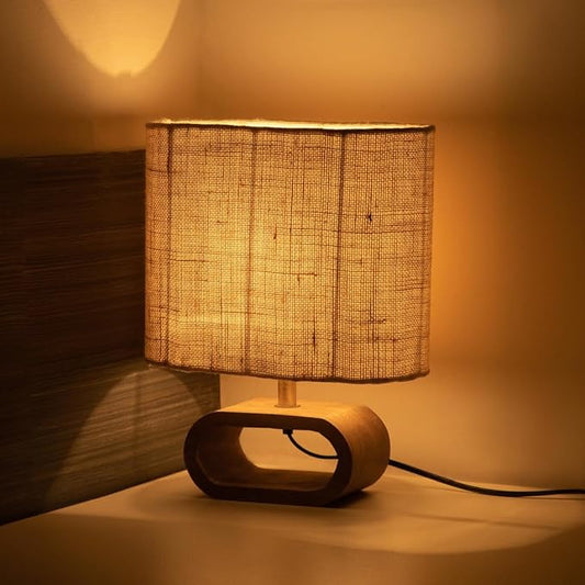 Stacked Geometry Decorative Wooden Table Lamps for Home Decoration Table Lamp