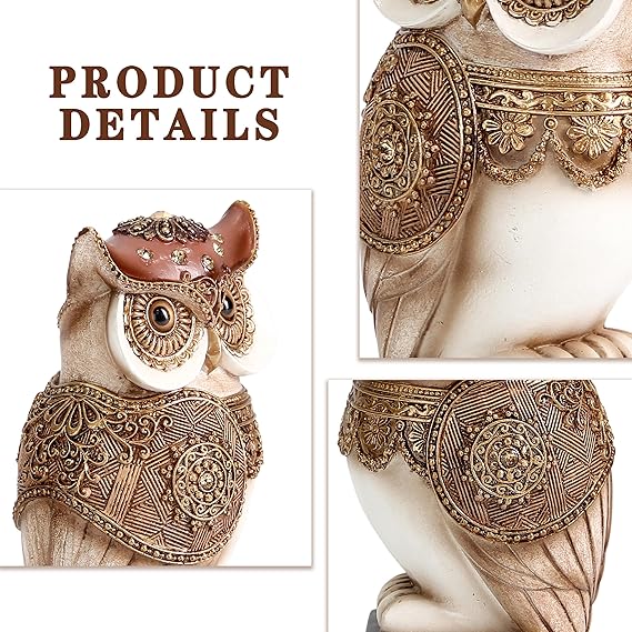 Owl Statue for Home Decorations